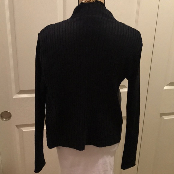 Spiegel vintage leather panel sweater jacket - Picture 3 of 7